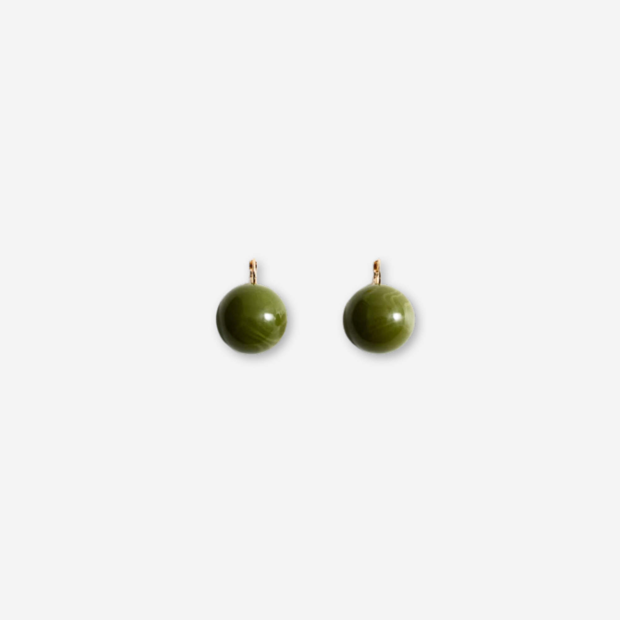 Green Bead Earrings