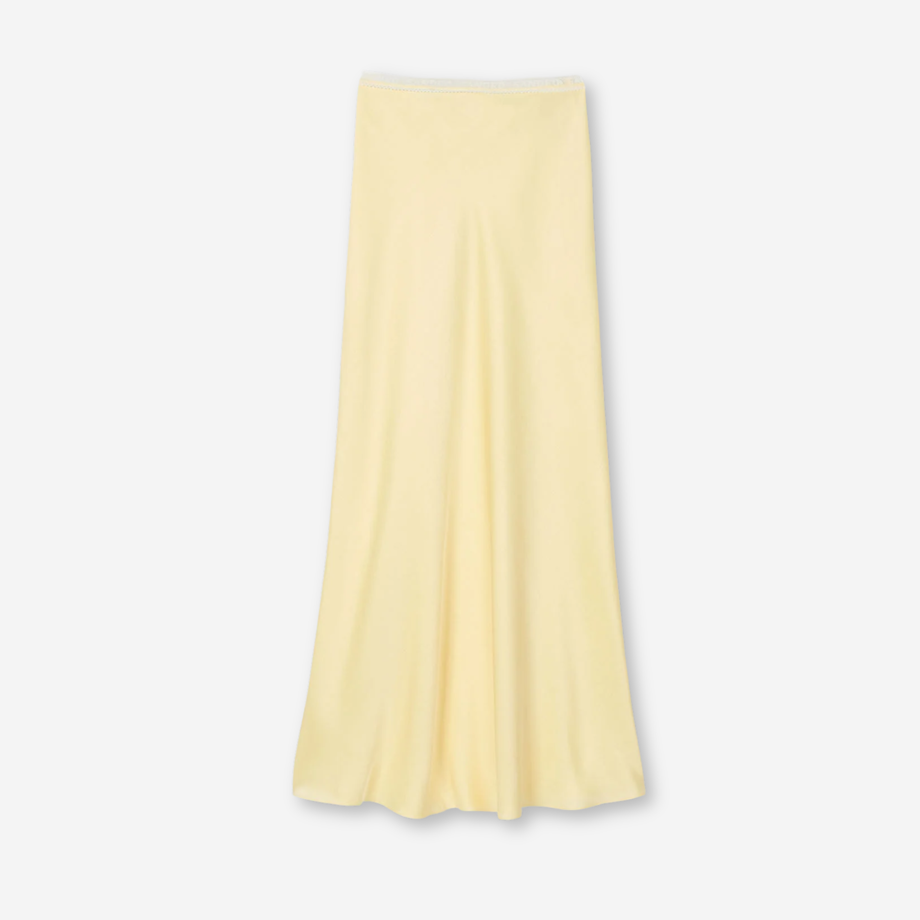 Silk Yellow Skirt