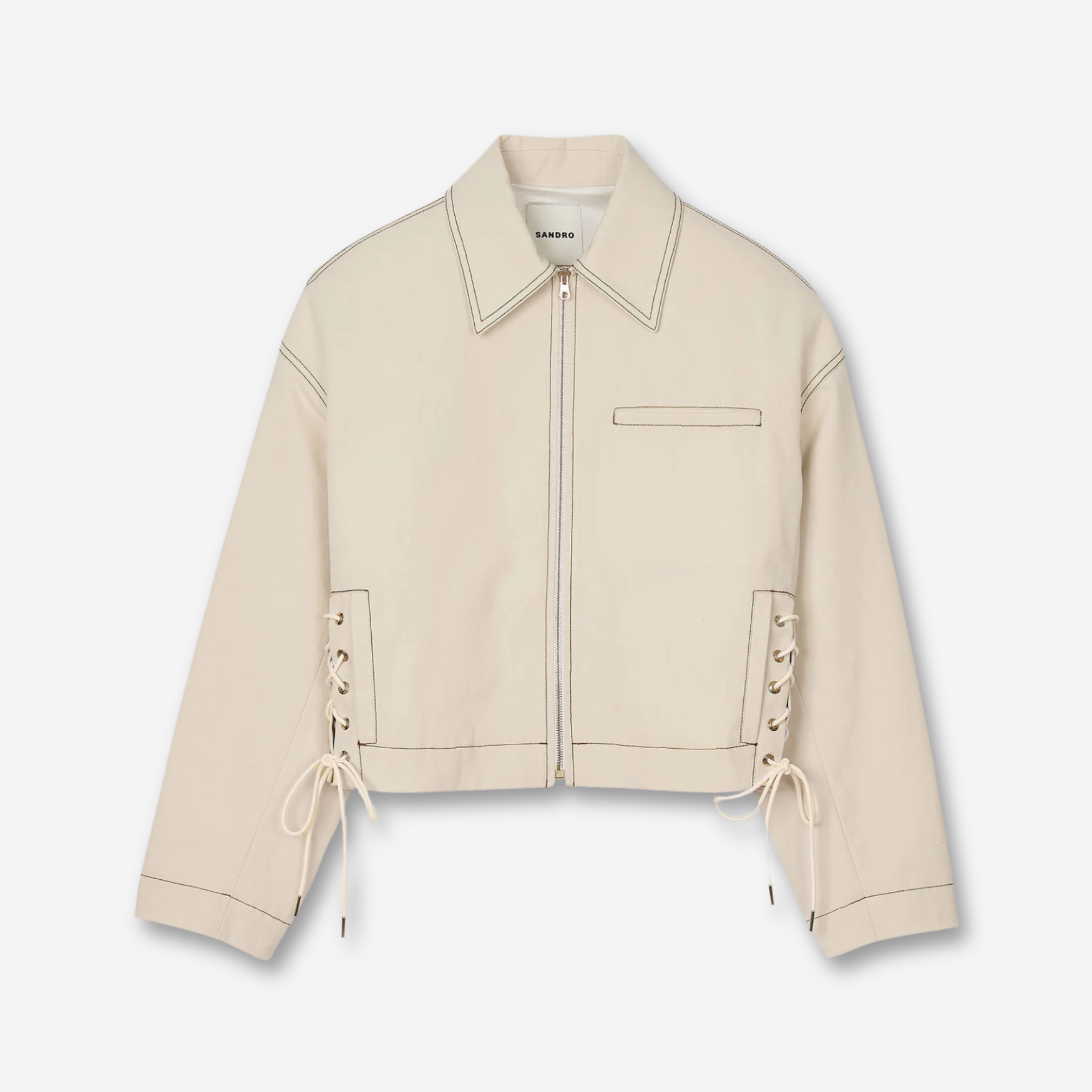 Beige Denim Jacket