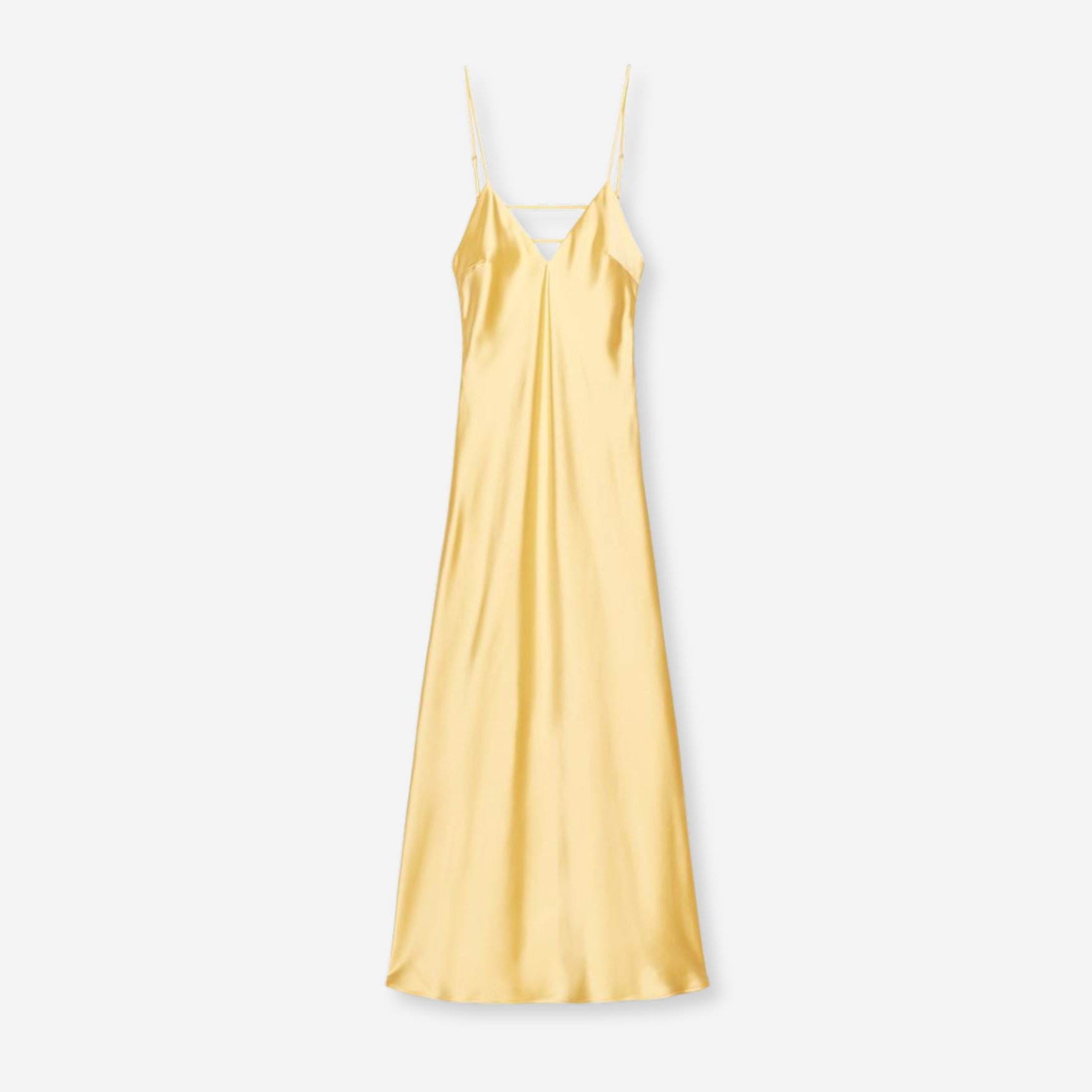 Yellow Silk Dress